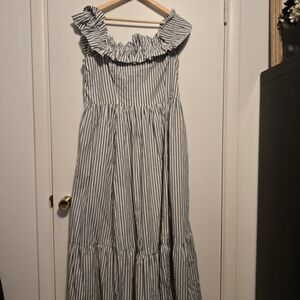 Abercrombie & Fitch Blue and White Striped Dress